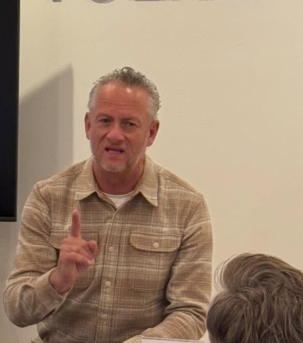 Joe Gilmour leading a coaching session